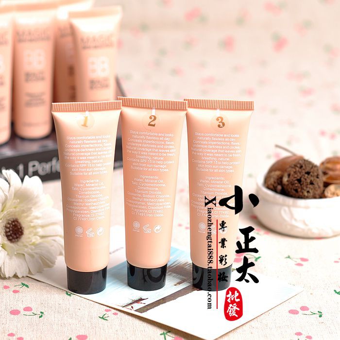 KEM NỀN BB CREAM 3IN1 MAGIC HENGFANG 35ml makeup foudation mỏng nhẹ căng bóng trang điểm nhanh sỉ rẻ nội địa NGỰA BEAUTY