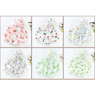 Áo Khoác Chống Nắng Cho Bé Gái Thông Hơi Size Từ 0-4 Tuổi