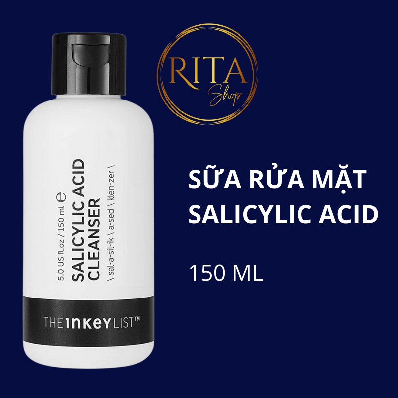 Sữa rửa mặt giảm mụn The Inkey List Salicylic Acid Cleanser dành cho da dầu | The INKEY List SA