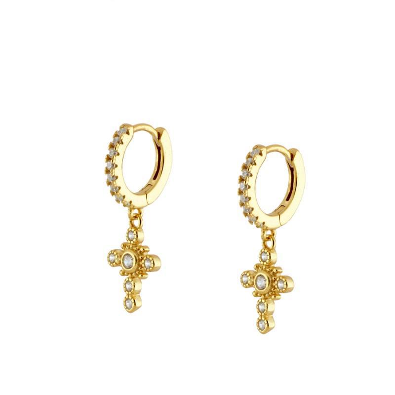 Khuyên Tai Đính Đá Zircon Đơn Giản Phong Cách Hàn Quốc Thời Trang Không Gây Dị Ứng