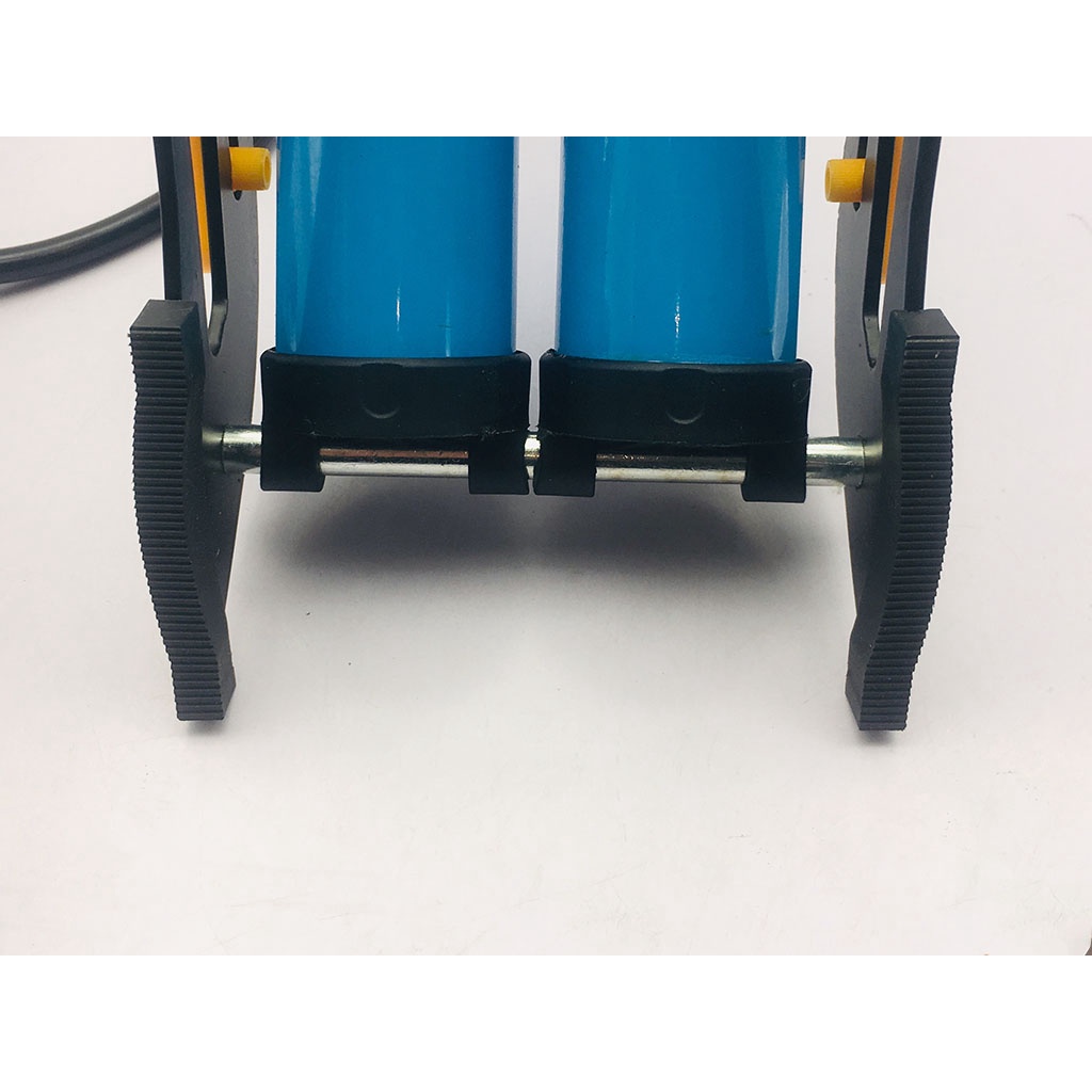 Bơm xe đạp chân 2 ống pitong xanh 220cc 160psi