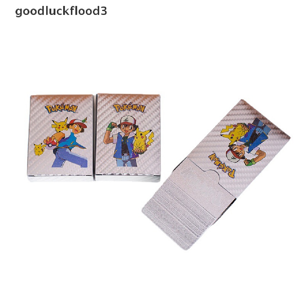 Bộ Sưu Tập Thẻ Bài Pokemon Vmax GX Bằng Kim Loại Màu Vàng Đen