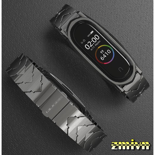 Dây đeo kim loại Mijobs Xiaomi Miband 3 miband 4 - Vảy Rồng