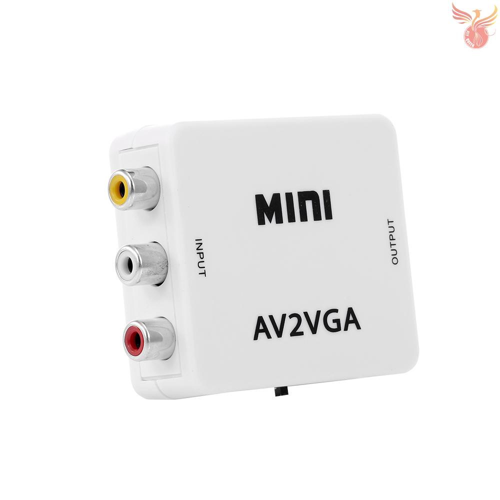 Bộ Chuyển Đổi Av Sang Vga 1080p Hd Mini Vga