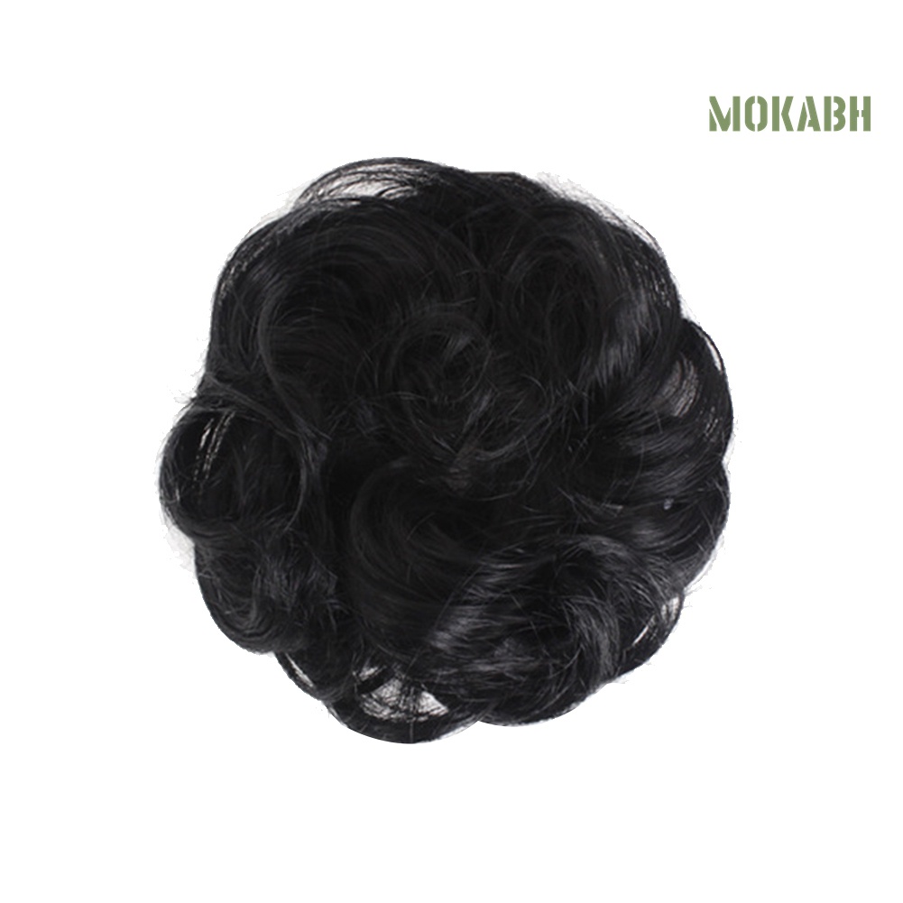 Búi Tóc Giả Xoăn Gợn Sóng Co Giãn Dành Cho Nữ