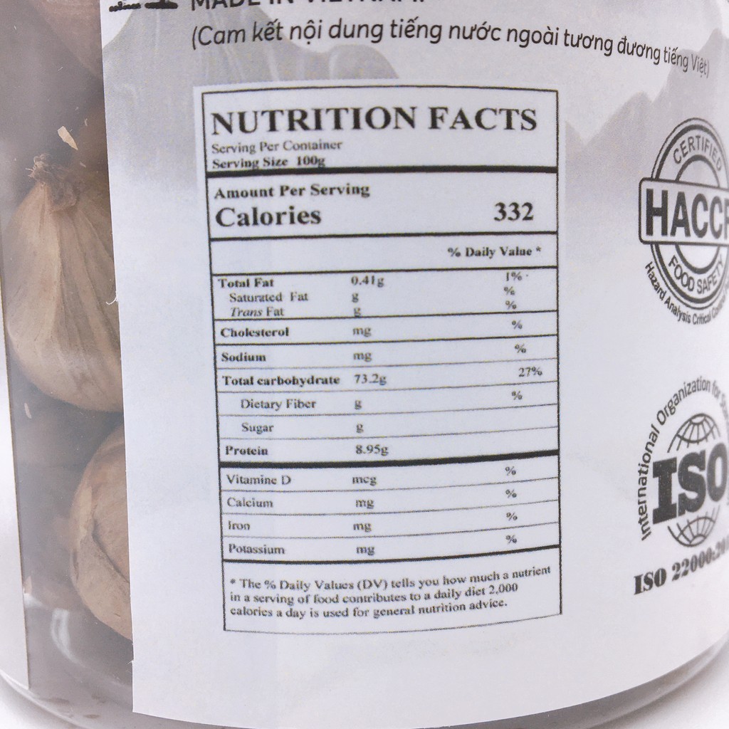 Tỏi đen cô đơn Ngũ Phúc hộp 250g | Lên men tự nhiên 60 ngày không sử dụng chất bảo quản