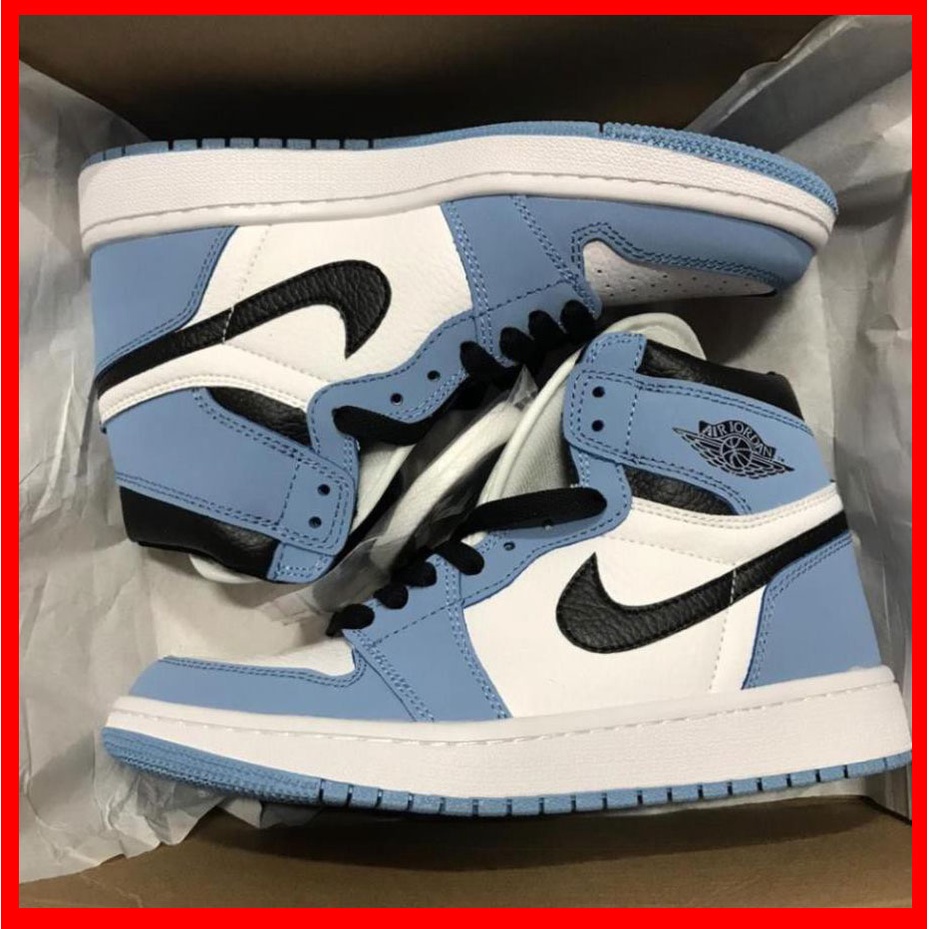 Giày Jordan Giày JD 1 PANDA CỔ CAO Xanh Trắng Cao Cổ Hàng Cao Cấp nam nữ | BigBuy360 - bigbuy360.vn