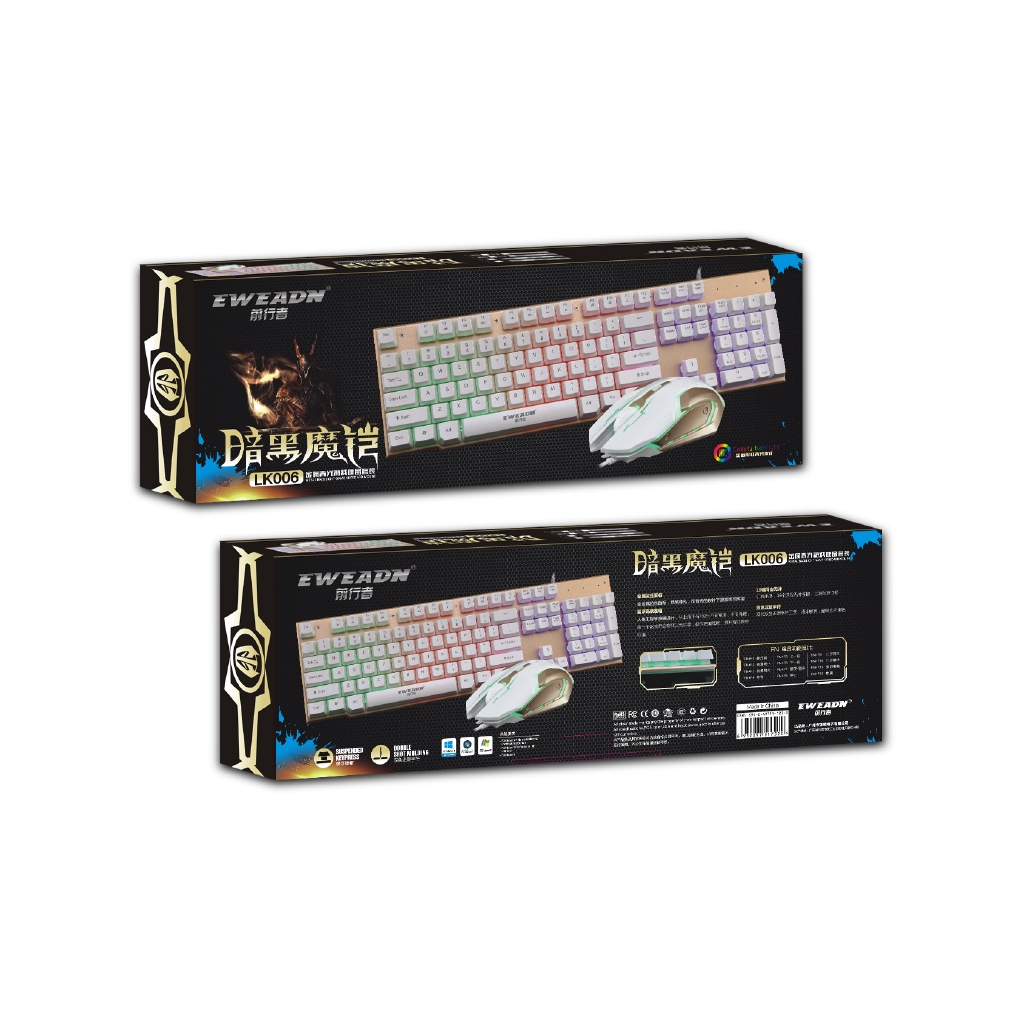 bộ bàn phím và chuột gaming lk006 cao cấp | BigBuy360 - bigbuy360.vn