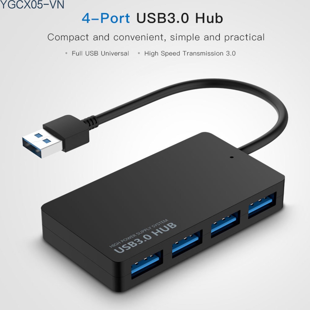 Bộ Chia 4 Cổng Usb 3.0 Siêu Mỏng Cho Ổ Cứng Macbook Microsoft Surface Pc Laptop | BigBuy360 - bigbuy360.vn