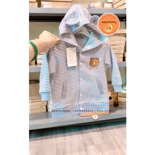 Áo khoác măng lông Bons99 siêu ấm cho bé trai bé gái