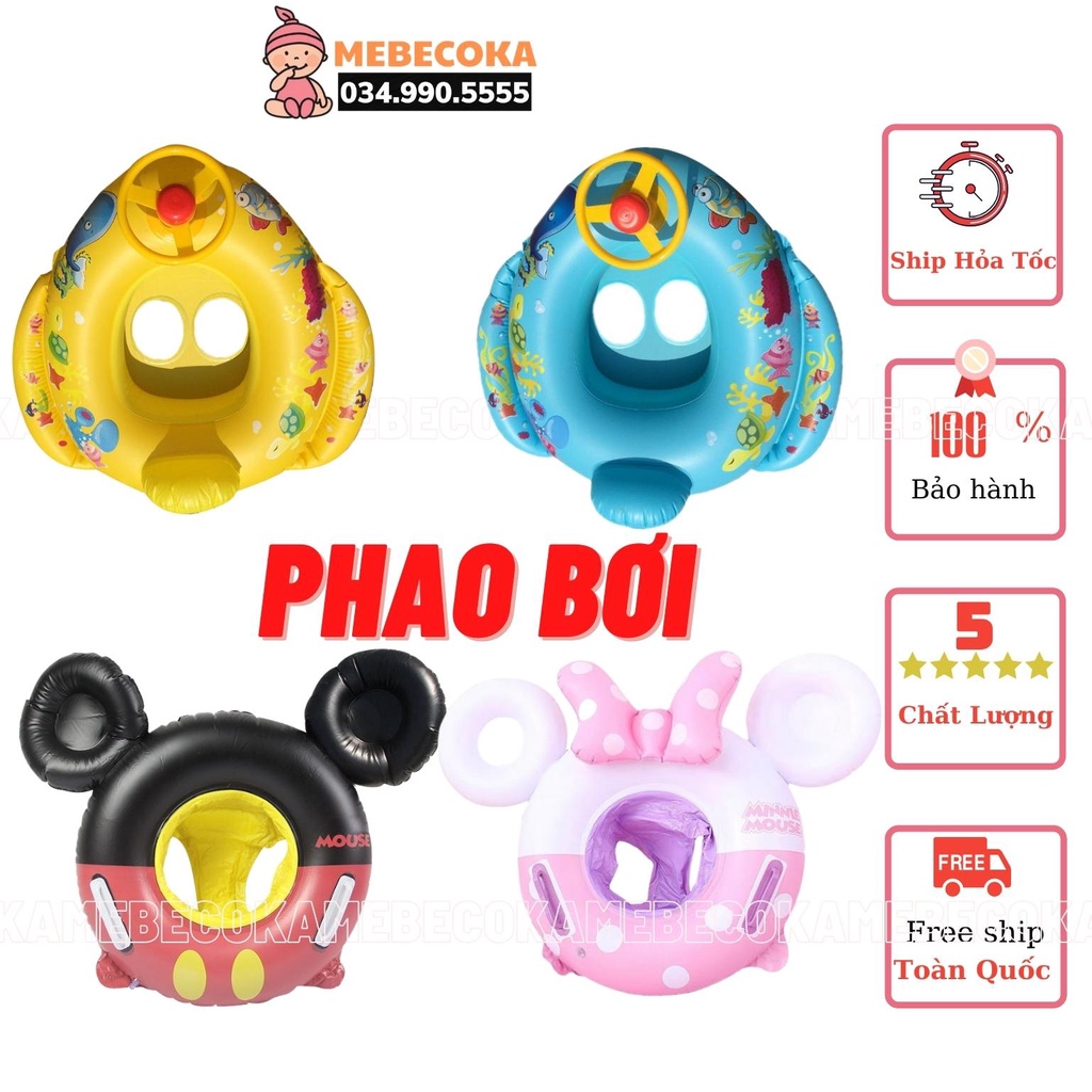 Phao bơi tròn hình thú đáng yêu cho bé Trai bé Gái từ 1 đến 6 tuổi