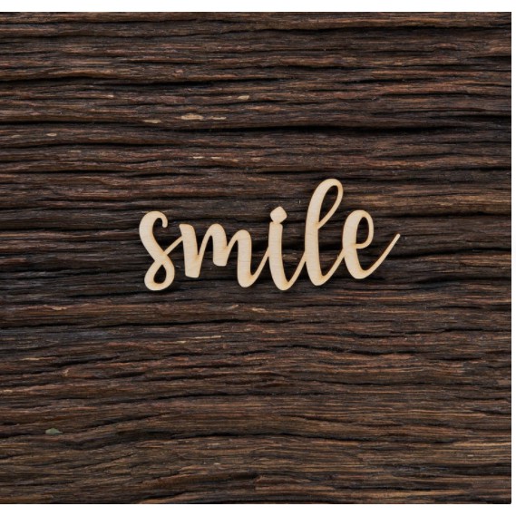 Chữ gỗ dán tương theo yêu cầu- SMILE