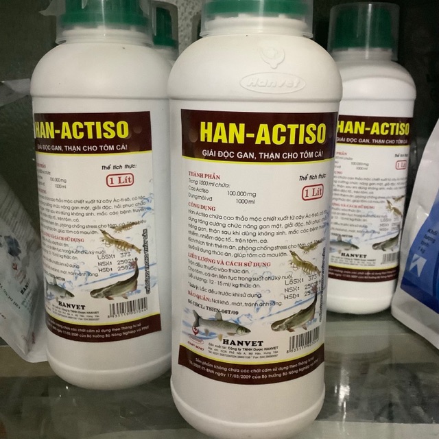 Giải độc Gan, thận cho tôm cá - Actiso 1 lít