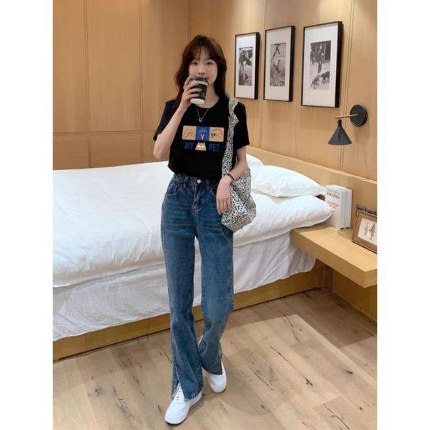 Áo thun nữ cổ tròn tay ngắn cộc tay mẫu mới kiểu dáng trẻ trung chất thun cotton cao cấp đẹp chuẩn hình