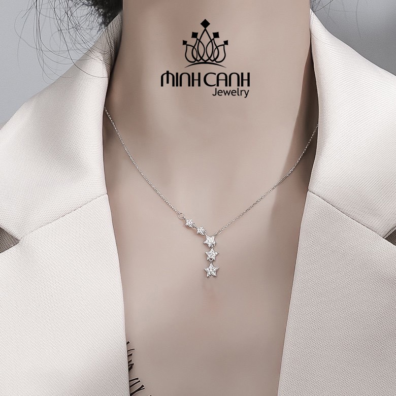 Dây Chuyền Bạc Dải Ngân Hà Đính Đá - Minh Canh Jewelry