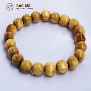 Vòng dâu tằm cho bé gỗ dâu thật Bạc BSJ