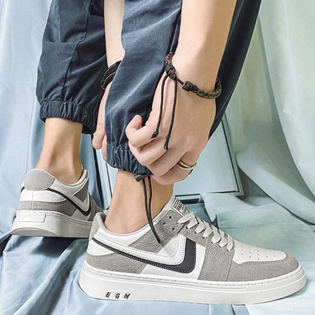 Giày thể thao nam chất liệu da tổng hợp phong cách sneaker trẻ trung năng động size (39-43) - KATEZA MS49