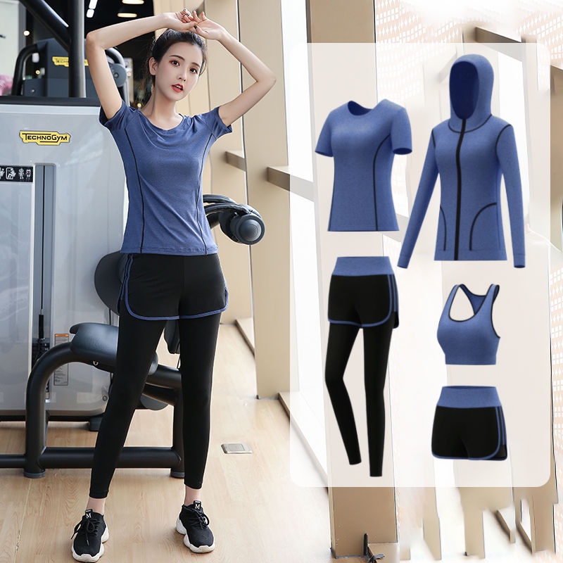 Set đồ tập yoga/chạy bộ thời trang xuân thu mới 2021 cho nữ