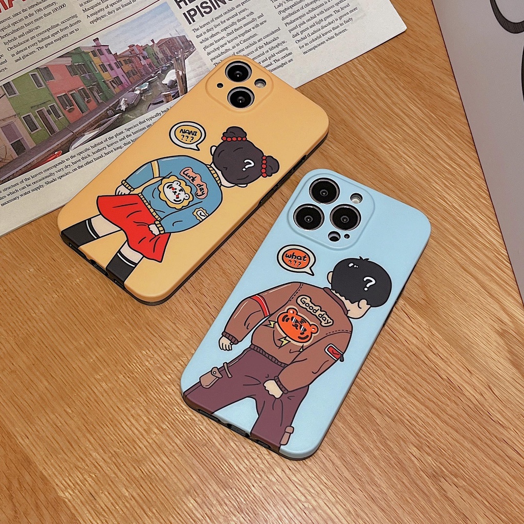 Ốp Điện Thoại Họa Tiết Ngộ Nghĩnh Cho iphone 13 Pro Max i13 13pro 11ProMax i11 iX Xs XR Xs Max 7plus 8plus 12Pro 12 Pro Max