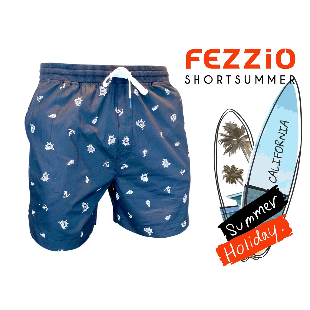 Quần short nam đi biển, quần short nam mặc nhà , quần đùi nam kate cotton Fezzio chính hãng