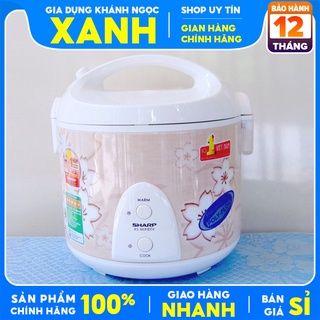 Nồi cơm điện Sharp 1.8 lít KS-N191ETV Hàng Chính Hãng trưng bày Lòng nồi cơm điện Sharp bằng hợp kim nhôm chống dính