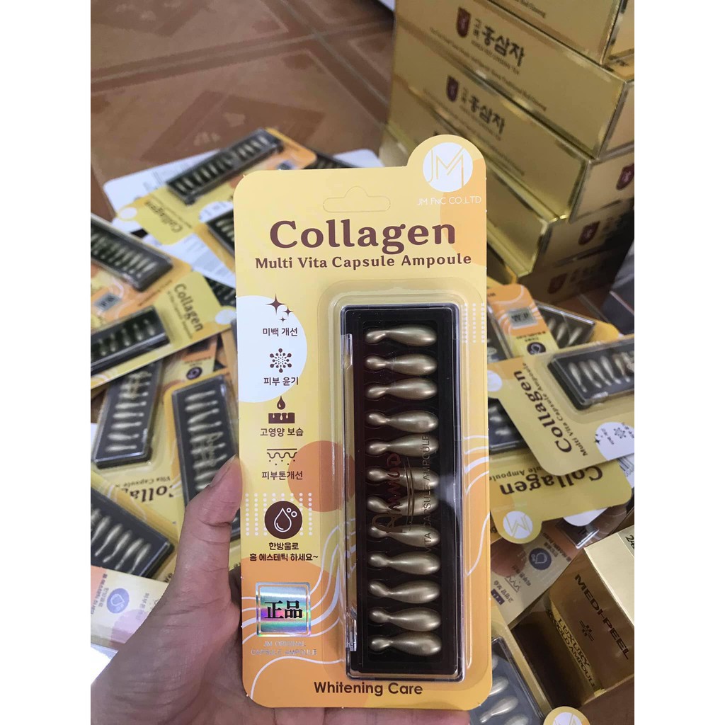 Viên dưỡng đẹp da Collagen Multi Vita Capsule Ampoule 12 viên