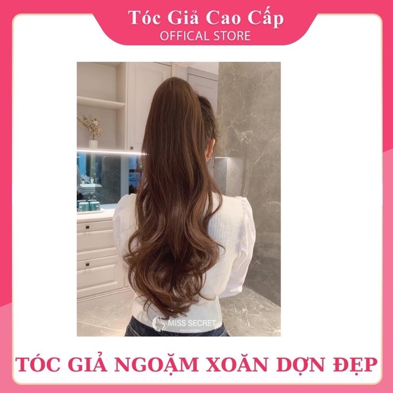 Tóc giả ngoặm xoăn đuôi dài mẫu mới đủ màu ❇️freeship❇️