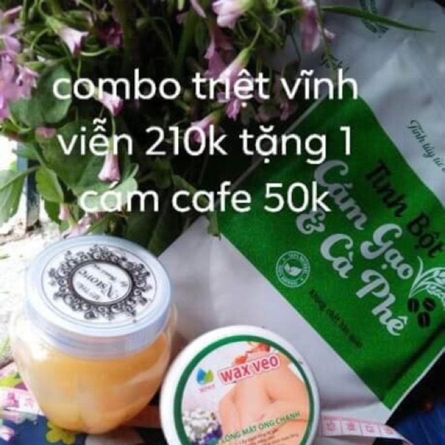 COMBO TRIỆT LÔNG VĨNH VIỄN BẰNG WAX VEO VÀ MỠ TRĂN N’ STORE