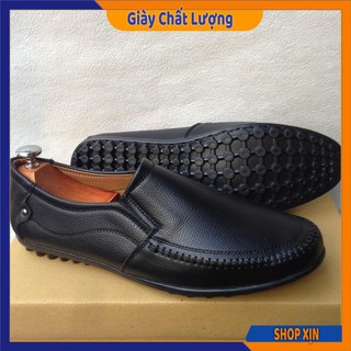 Giày lười nam - giày da nam không dây đơn giản không kém phần lịch lãm