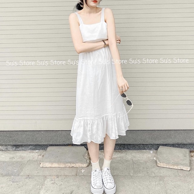 [Mã FATHANG5 giảm 10K đơn 50K] Váy hai dây đuôi cá nơ lưng V425 SUSTORE | BigBuy360 - bigbuy360.vn