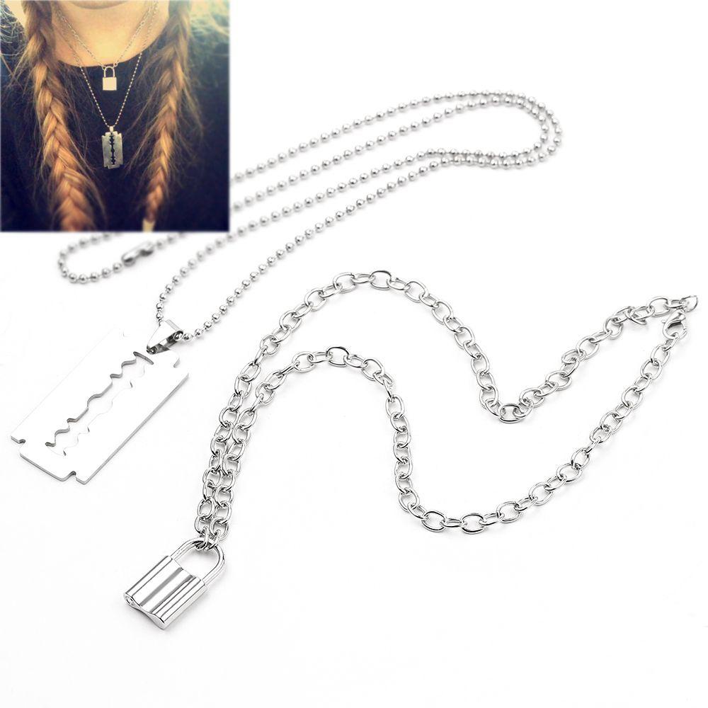 MAG 1 Bộ Vòng cổ Choker Bằng Thép Không Gỉ Cho Nam &amp; Nữ