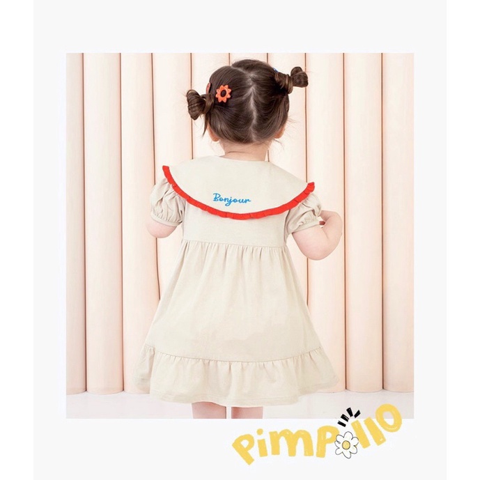 Váy cotton cổ sen babydoll-HÀNG SALE KO ĐỔI TRẢ
