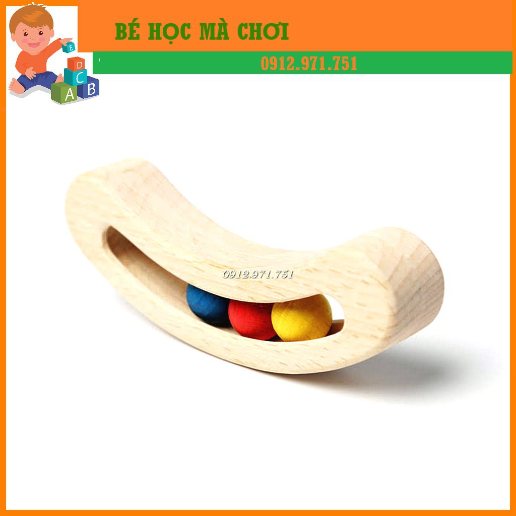 XÚC XẮC GỖ cao cấp cho trẻ sơ sinh - Xúc xắc MONTESSORI