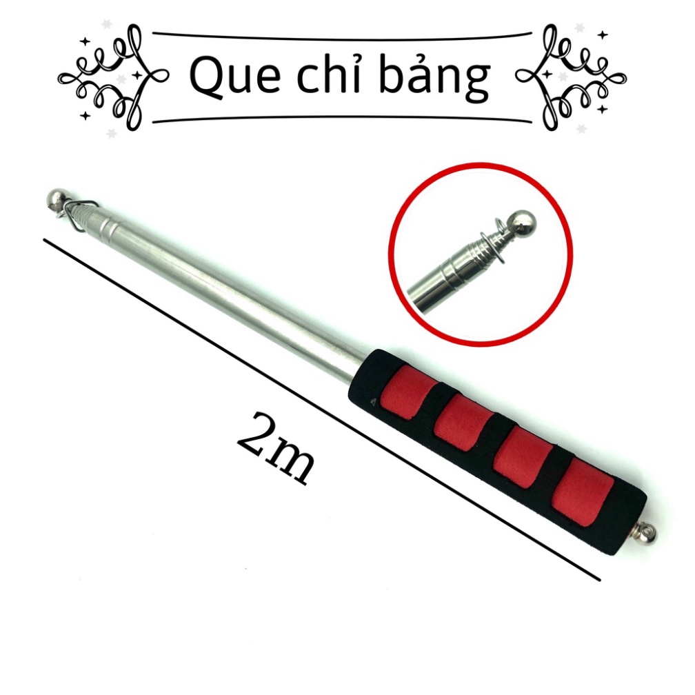 Que Chỉ Bảng Dành Cho Giáo Viên - Dụng Cụ Dạy Trong Học Tập Cho Giáo Viên-Kích Thước 2m /1m2 - Thu Gọn Và Kéo Dài Dễ Dàn