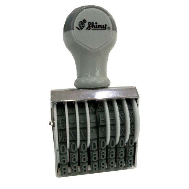 Dấu xoay 8 số Shiny N18 - 9mm / Dấu xoay tay Shiny N18 / Dấu ngày tháng năm N18