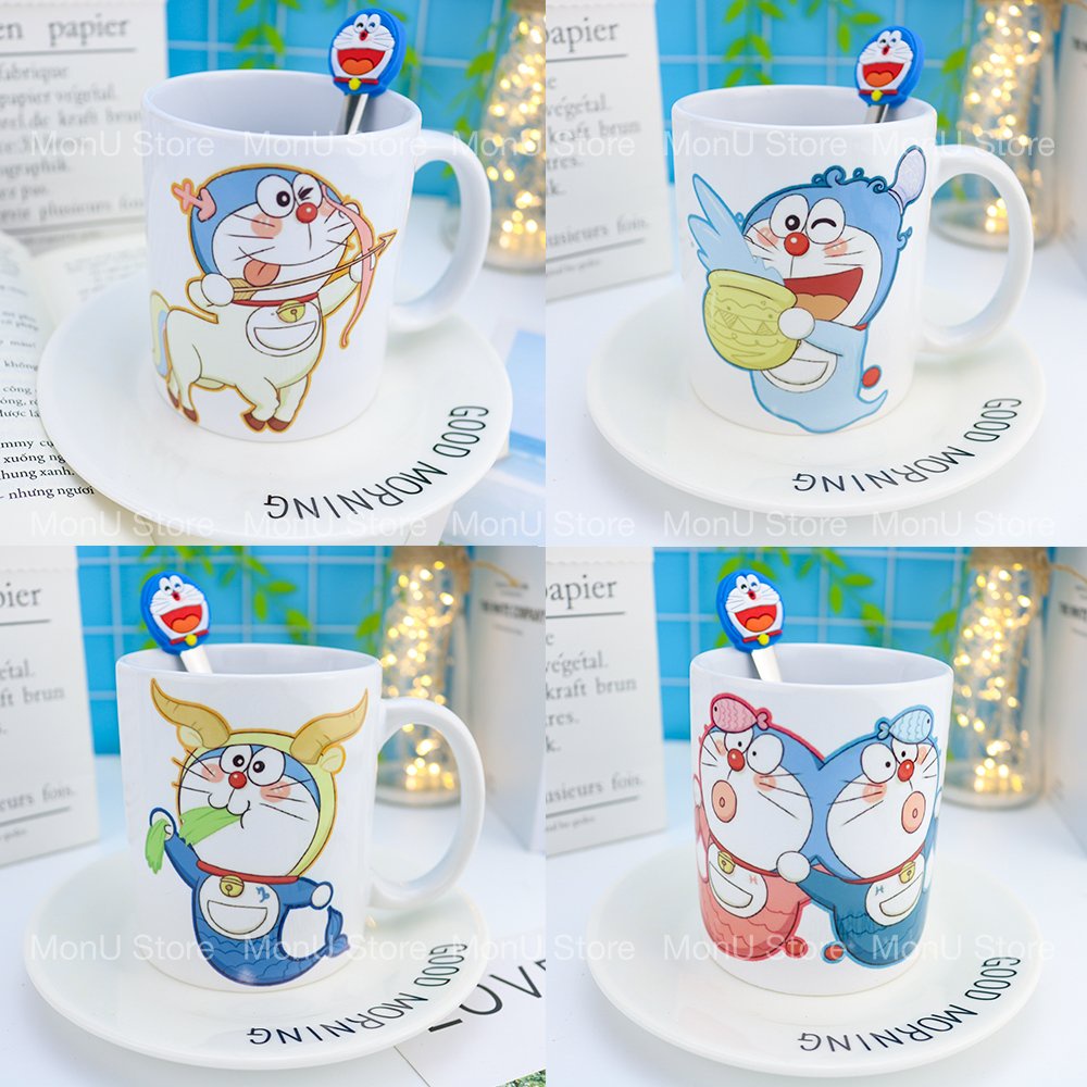 Ly sứ 12 cung hoàng đạo DORAEMON DOREMON dễ thương cute MON0217 TooYoo