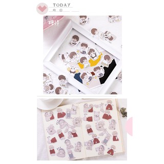 Set nhãn dán sticker họa tiết anime siêu cute