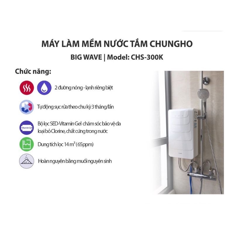 [Chính Hãng] Máy làm mềm nước ChungHo CHS-300K
