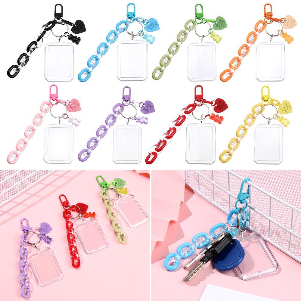 Móc Chìa Khóa / Thẻ Bằng Acrylic Chống Thấm Nước Nhỏ Gọn Tiện Dụng Giá Đỡ