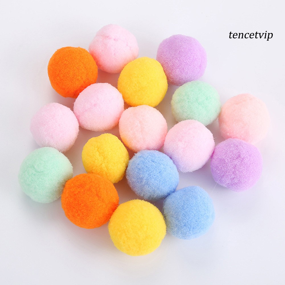 Set 12 Quả Bóng Lông Xù Đồ Chơi Cho Mèo Cưng