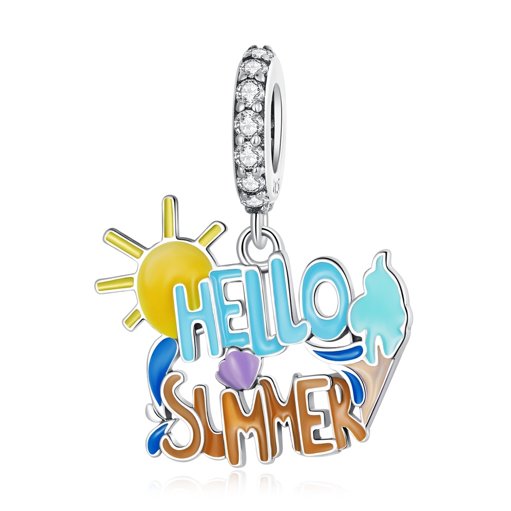 BAMOER Mặt Dây Chuyền Bạc 925 Hình Hello Kitty