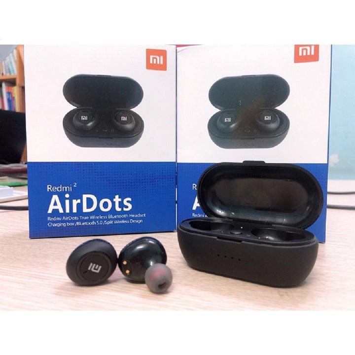 Tai nghe bluetooth không dây Xiaomi - Redmi Airdots Đen - Bluetooth 5.0 | BigBuy360 - bigbuy360.vn