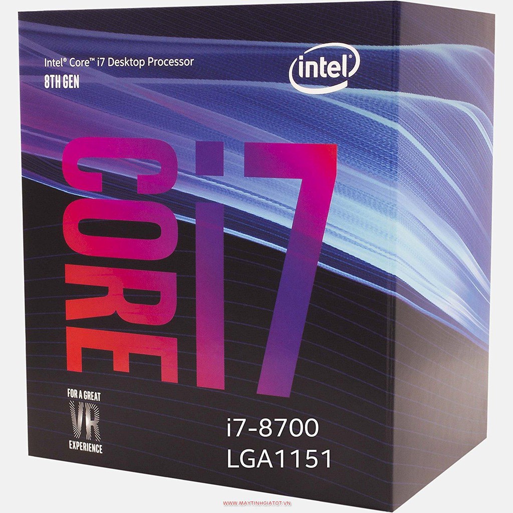 CPU INTEL CORE I7 8700 3.2GHZ TURBO UP TO 4.6GHZ / 12MB / 6 CORES, 12 THREADS / SOCKET 1151 V2 (COFFEE LAKE ) 95