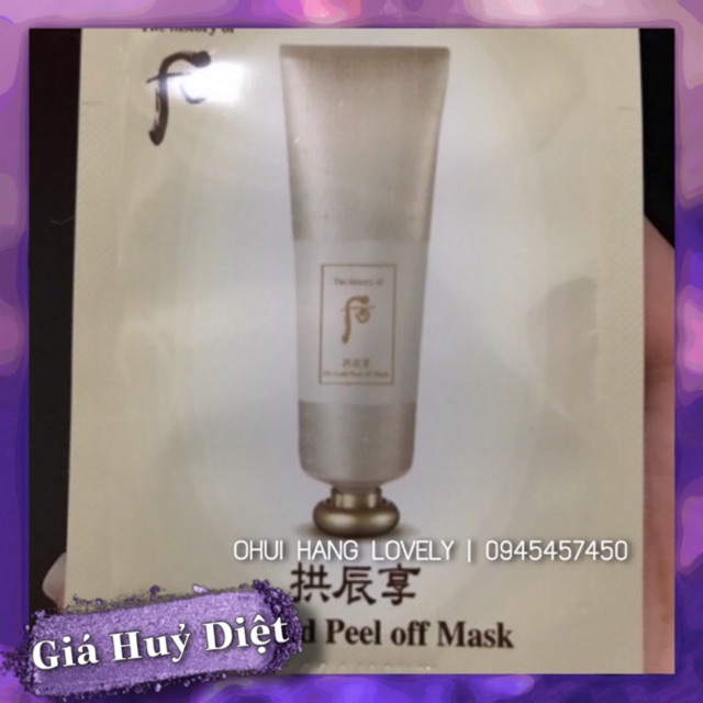 Mặt Nạ Lột Vàng Ui Gold Peel Off Pack Whoo(1 gói)date 2023