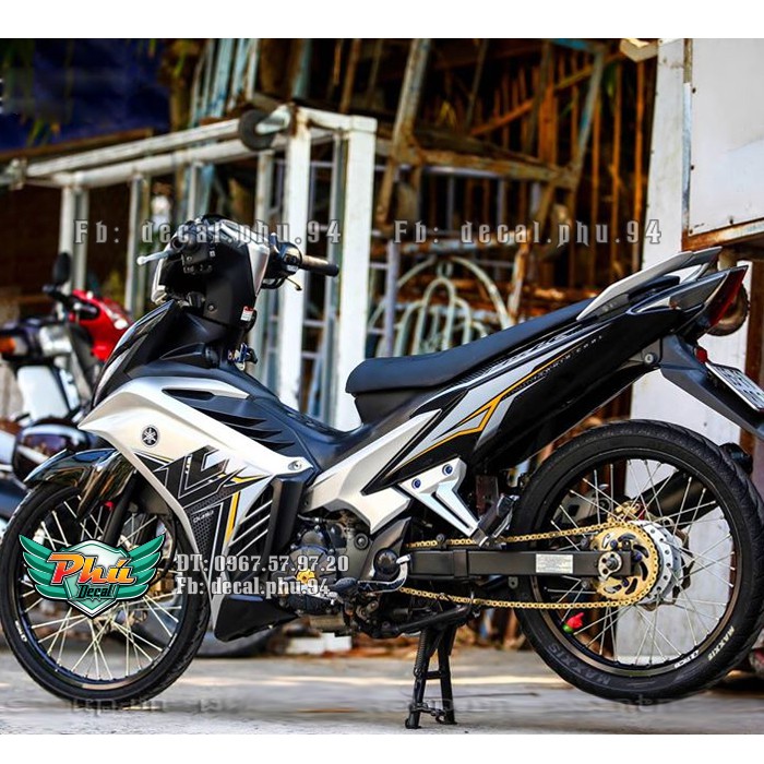 Tem rời Exciter 2011-2014 LC bạc đen (V)