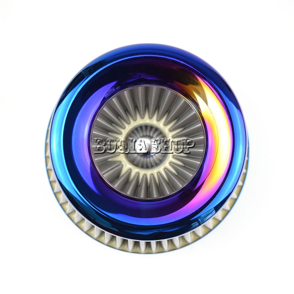 Bộ Lọc Khí Nạp Lạnh Bằng Thép Không Gỉ Màu Xanh Dương 3 &quot;76mm Cho Xe Đua