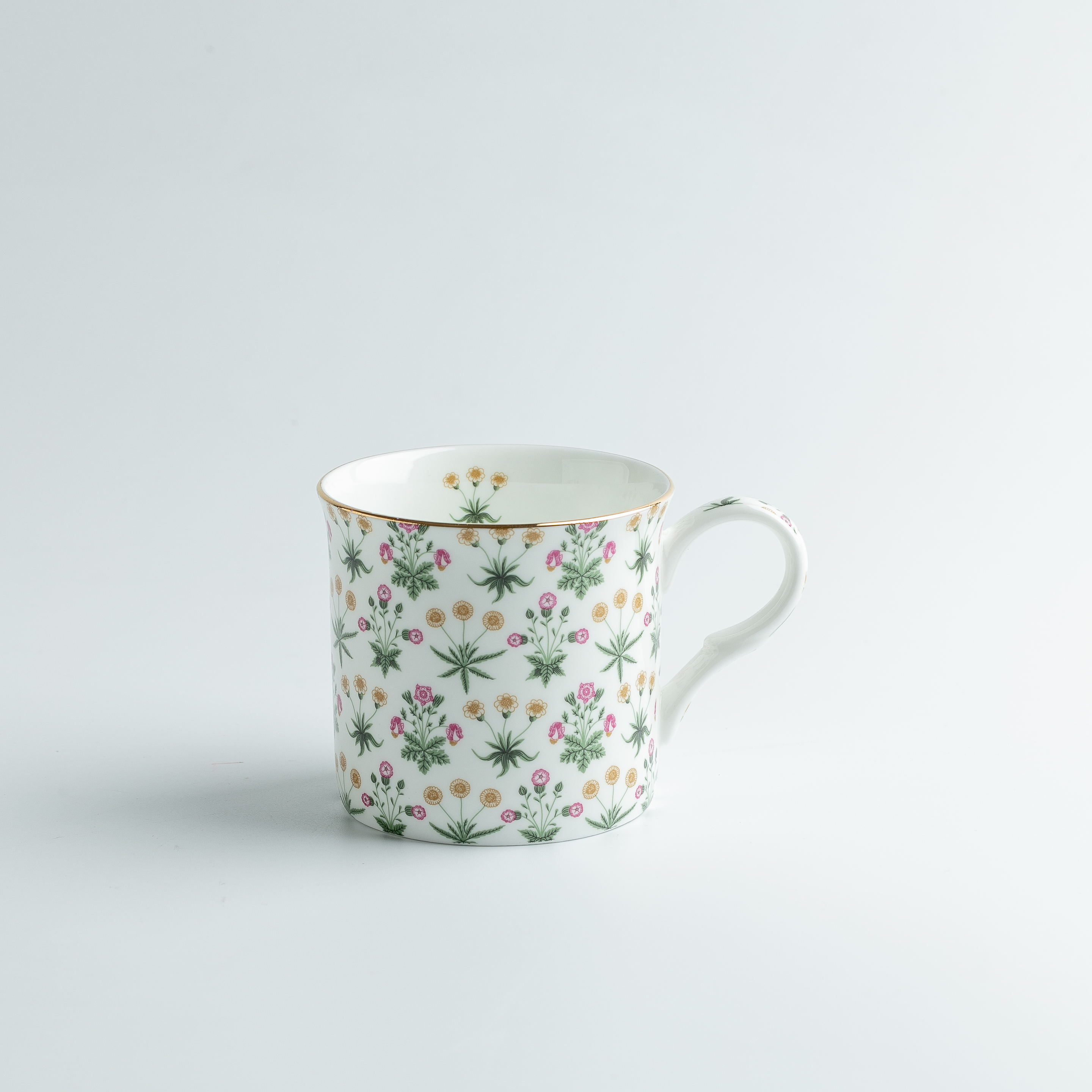 Myat HOME Châu Âu xương sứ Mark cup anh Phnom Penh Red Tea cup cao cấp Vintage tách cà phê màu xanh hoa cổ điển mạ vàng