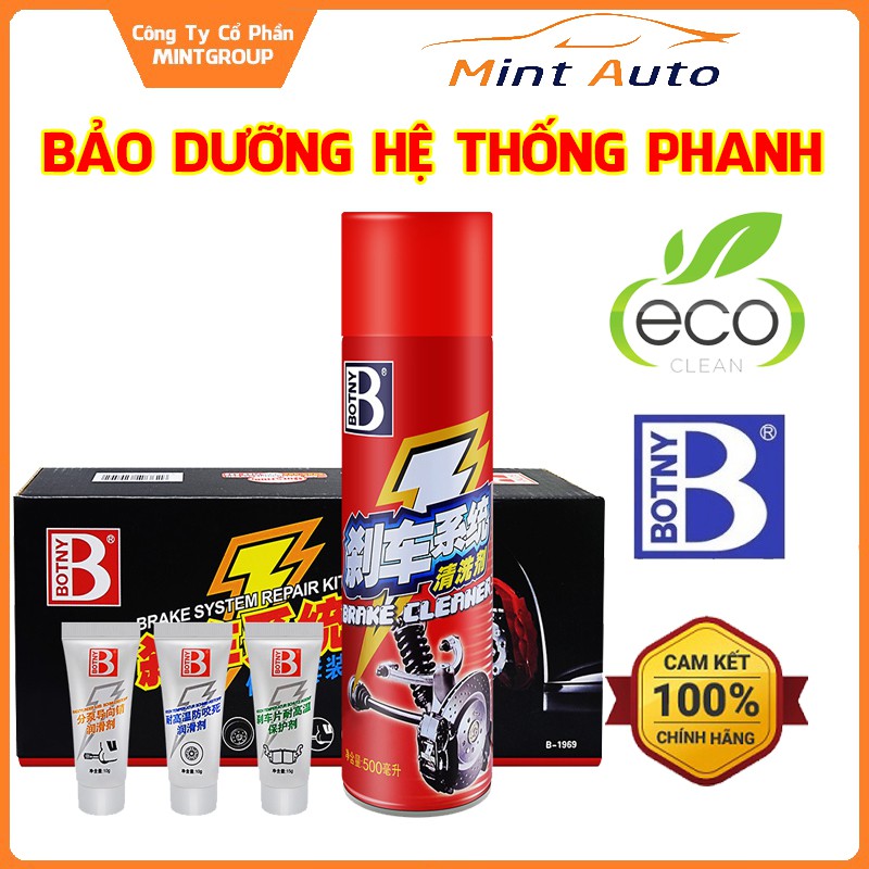 Bộ bảo dưỡng hệ thống phanh đĩa ô tô Botny B-1969 tiết kiệm chi phí bảo dưỡng