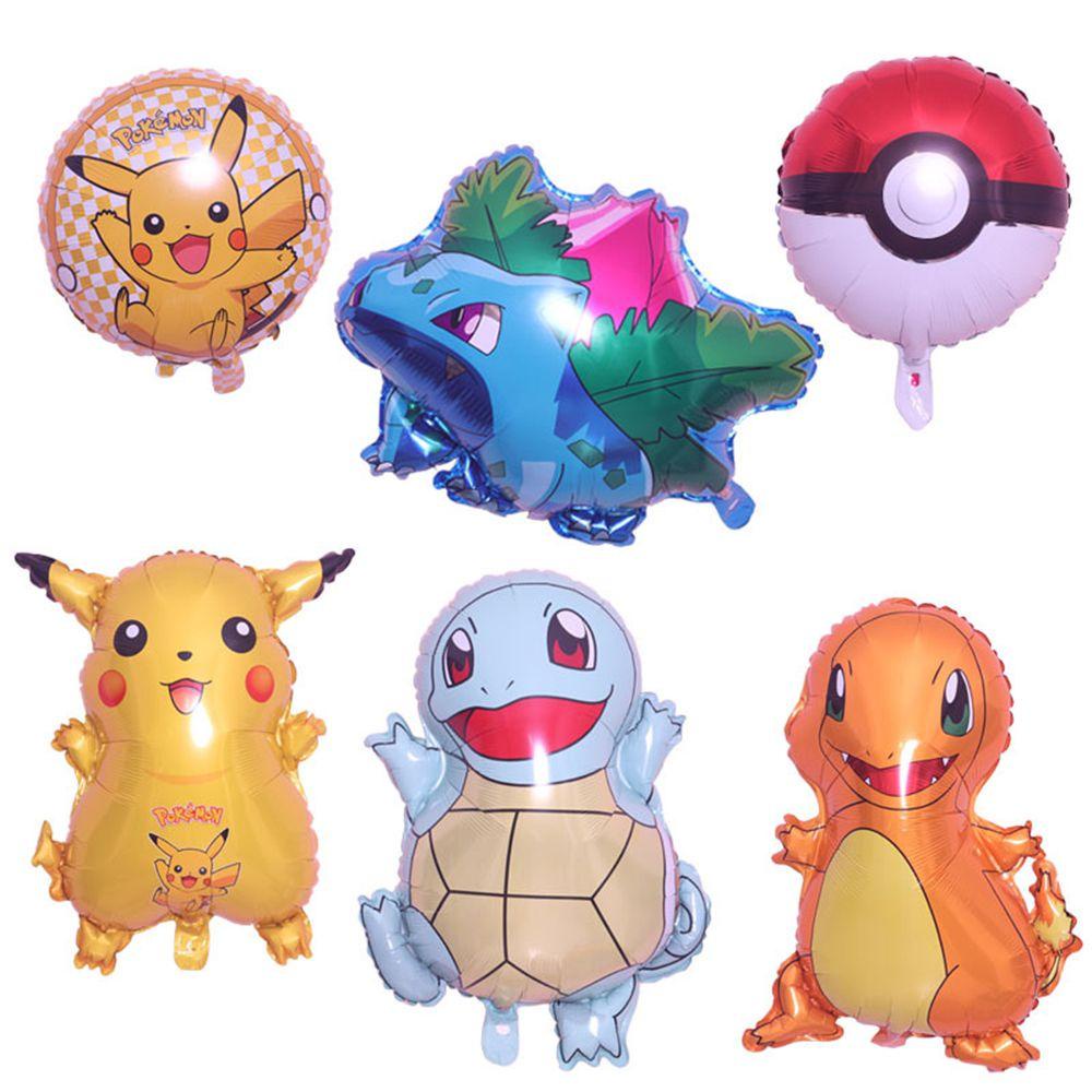 JANE Bong Bóng Nhôm Hình Pokemon Trang Trí Tiệc Sinh Nhật Cho Bé