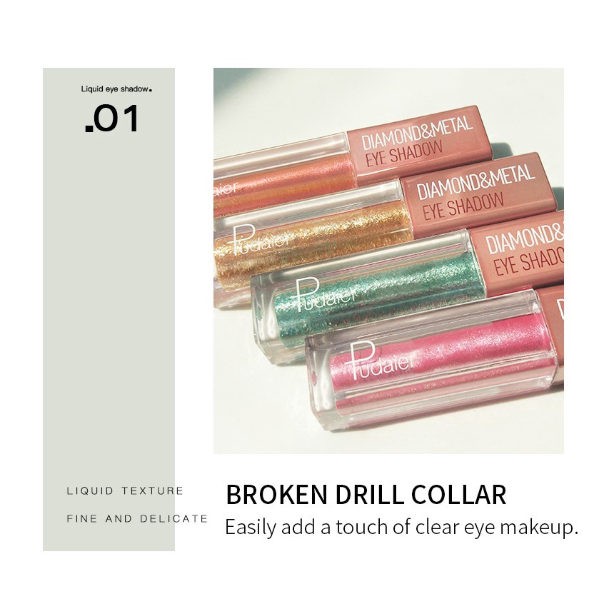 Phấn mắt nhũ dạng nước Pudaier có 12 màu tùy chọn 23g | BigBuy360 - bigbuy360.vn